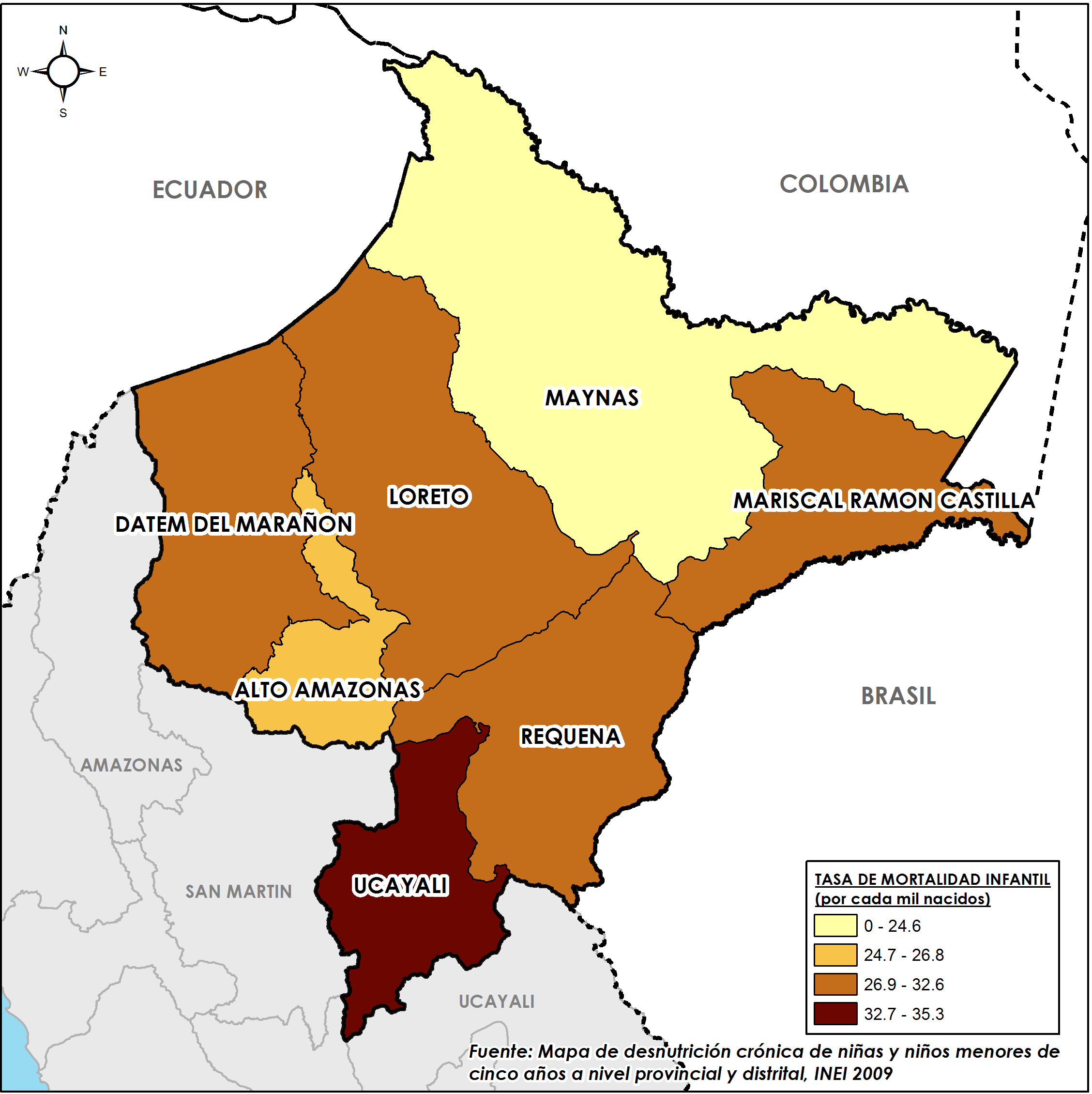 Mapa De Indicadores De Loreto   Morta Loreto 